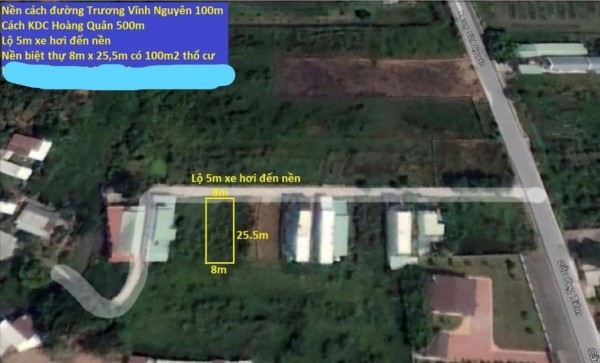Bán nền biệt thự lộ xe hơi cách đường Trương Vĩnh Nguyên 100m phường Thường Thạnh Cái Răng